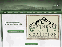 Tablet Screenshot of northeastwolf.org